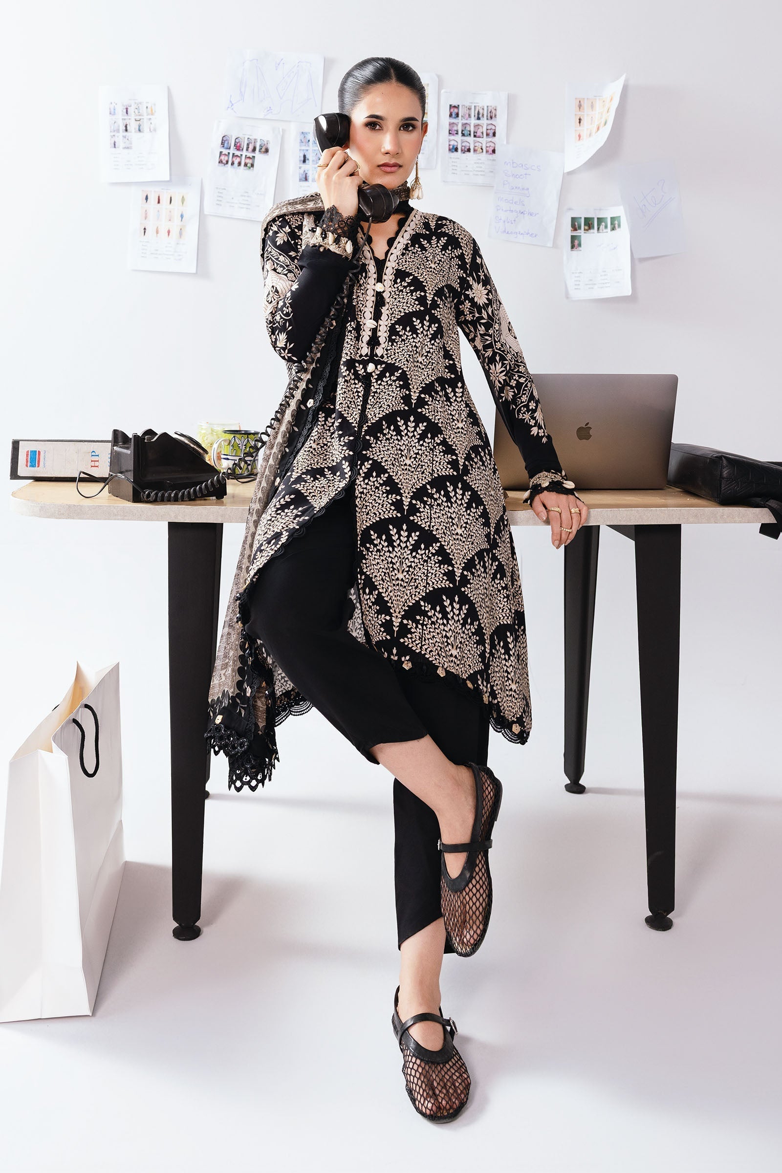 Maria B | Winter Basics 25 | MB-CUS25-1108A - House Of Hania