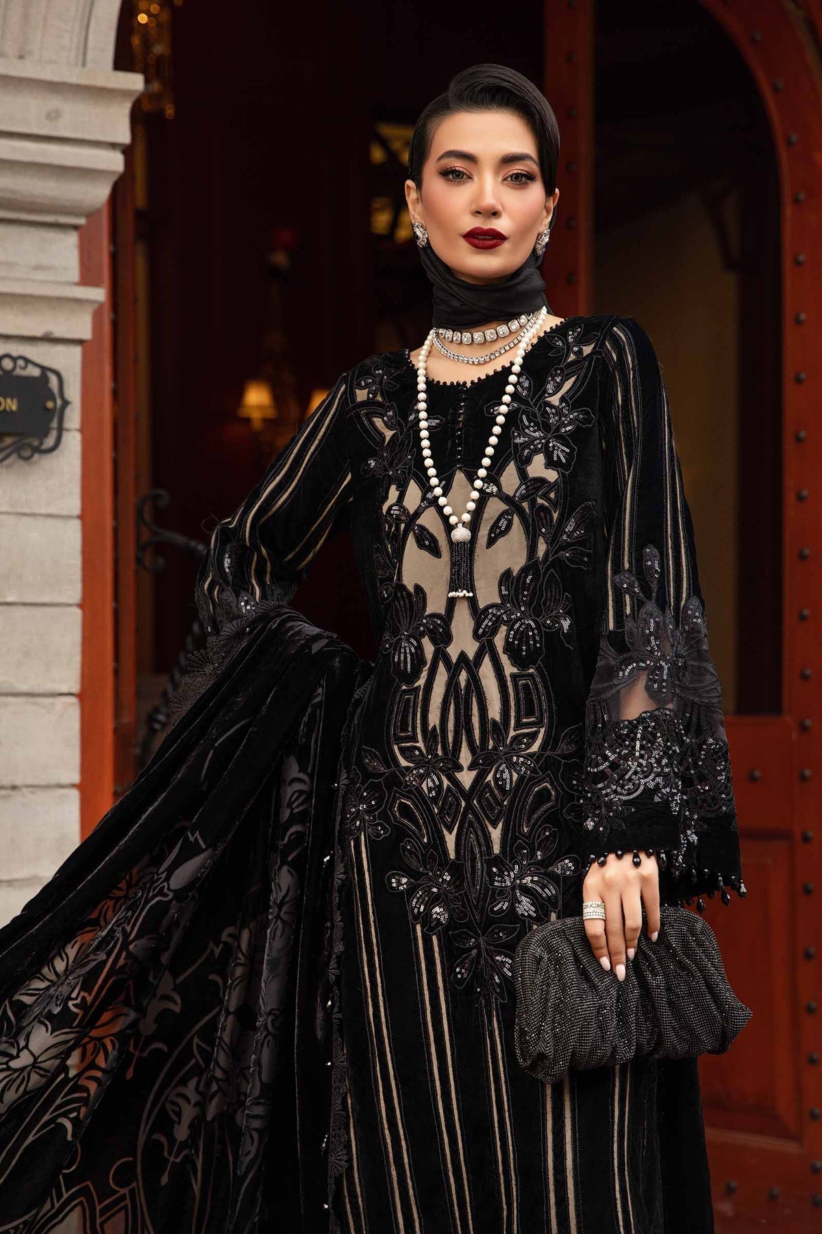 Maria B | Winter Luxe 24 | DL-1205 - House Of Hania