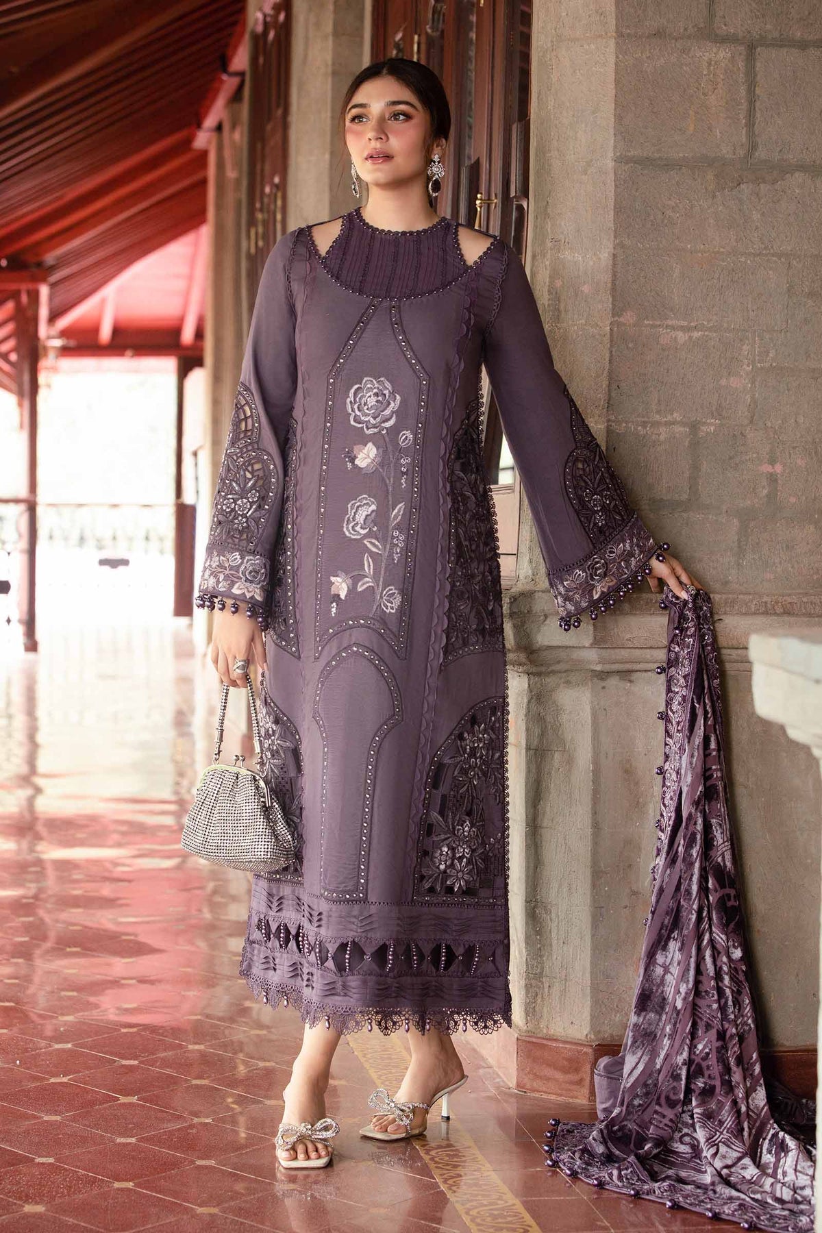 Maria B | Winter Luxe 24 | Velvet DL-1202 - House Of Hania