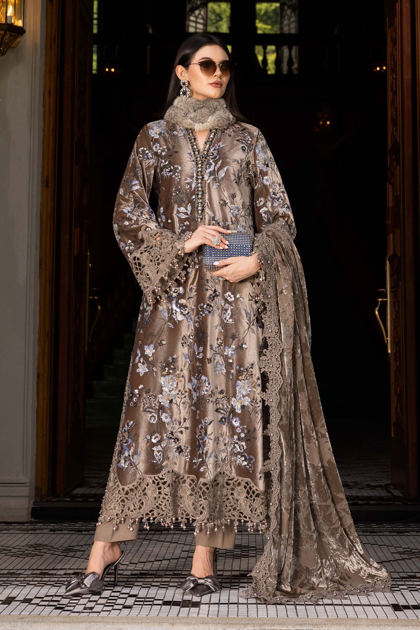 Maria B | Winter Luxe 25 | WL-1303 - House Of Hania