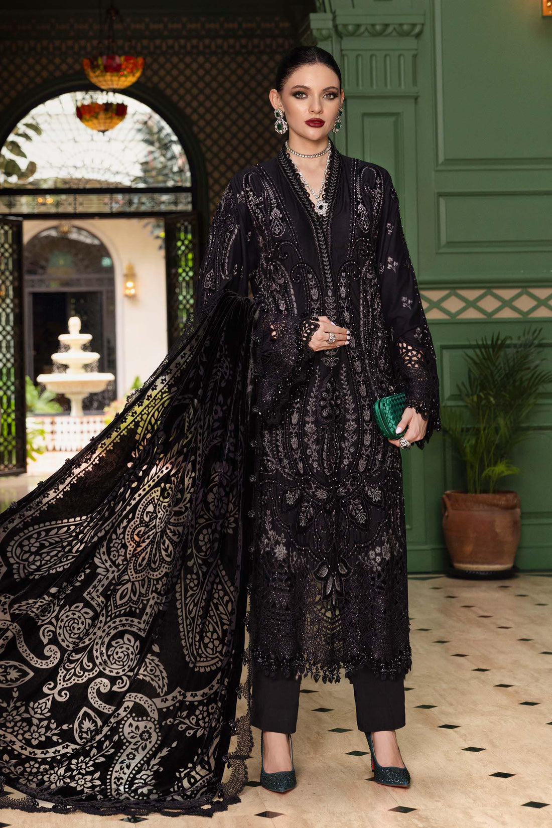 Maria B | Winter Luxe 25 | WL-1307 - House Of Hania