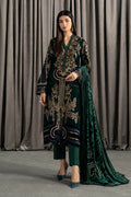 Maria B | Winter Luxe Pret 25 | WLS-1302-Emerald Green - House Of Hania