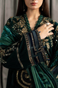 Maria B | Winter Luxe Pret 25 | WLS-1302-Emerald Green - House Of Hania