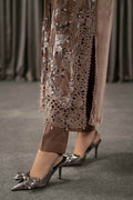 Maria B | Winter Luxe Pret 25 | WLS-1303-BEIGE - House Of Hania