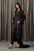 Maria B | Winter Luxe Pret 25 | WLS-1307-Black - House Of Hania