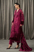 Maria B | Winter Luxe Pret 25 | WLS-1308-Maroon - House Of Hania