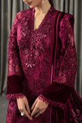 Maria B | Winter Luxe Pret 25 | WLS-1308-Maroon - House Of Hania