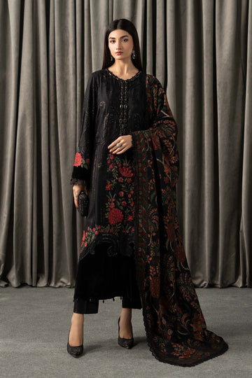 Maria B | Winter Luxe Pret 25 | WLS-1309-Black - House Of Hania