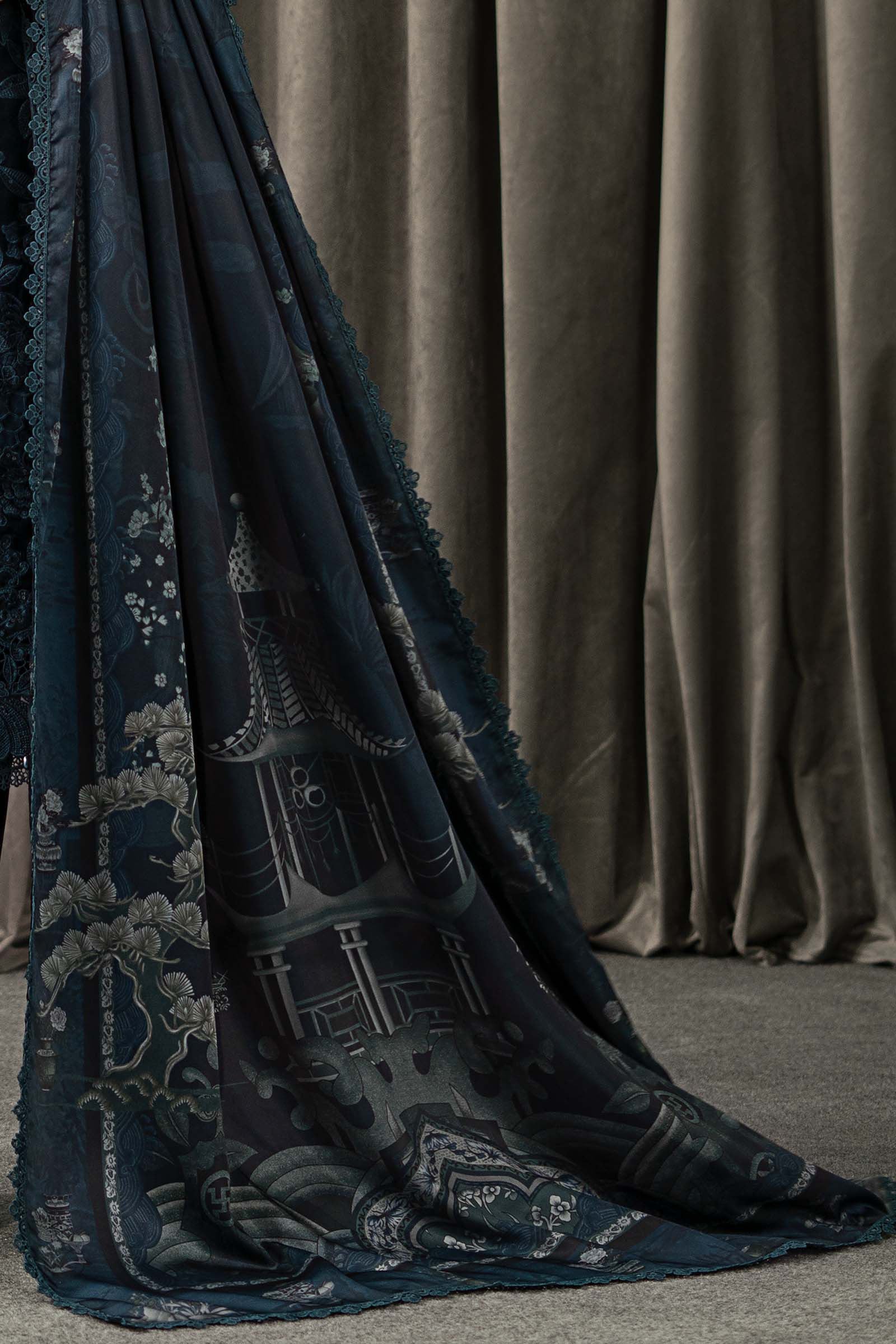 Maria B | Winter Luxe Pret 25 | WLS-1310-Teal - House Of Hania