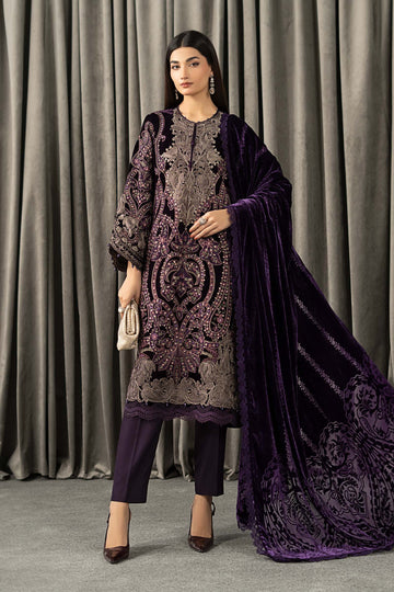 Maria B | Winter Luxe Pret 25 | WLS-1311-Purple - House Of Hania