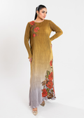 Maria Osama Khan | Claire Pleated Silk | Honeycomb - House Of Hania