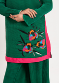 Maria Osama Khan | Claire Pleated Silk | Ivy - House Of Hania