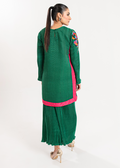 Maria Osama Khan | Claire Pleated Silk | Ivy - House Of Hania