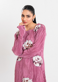 Maria Osama Khan | Claire Pleated Silk | Rosy - House Of Hania