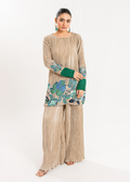 Maria Osama Khan | Claire Pleated Silk | Stardust - House Of Hania