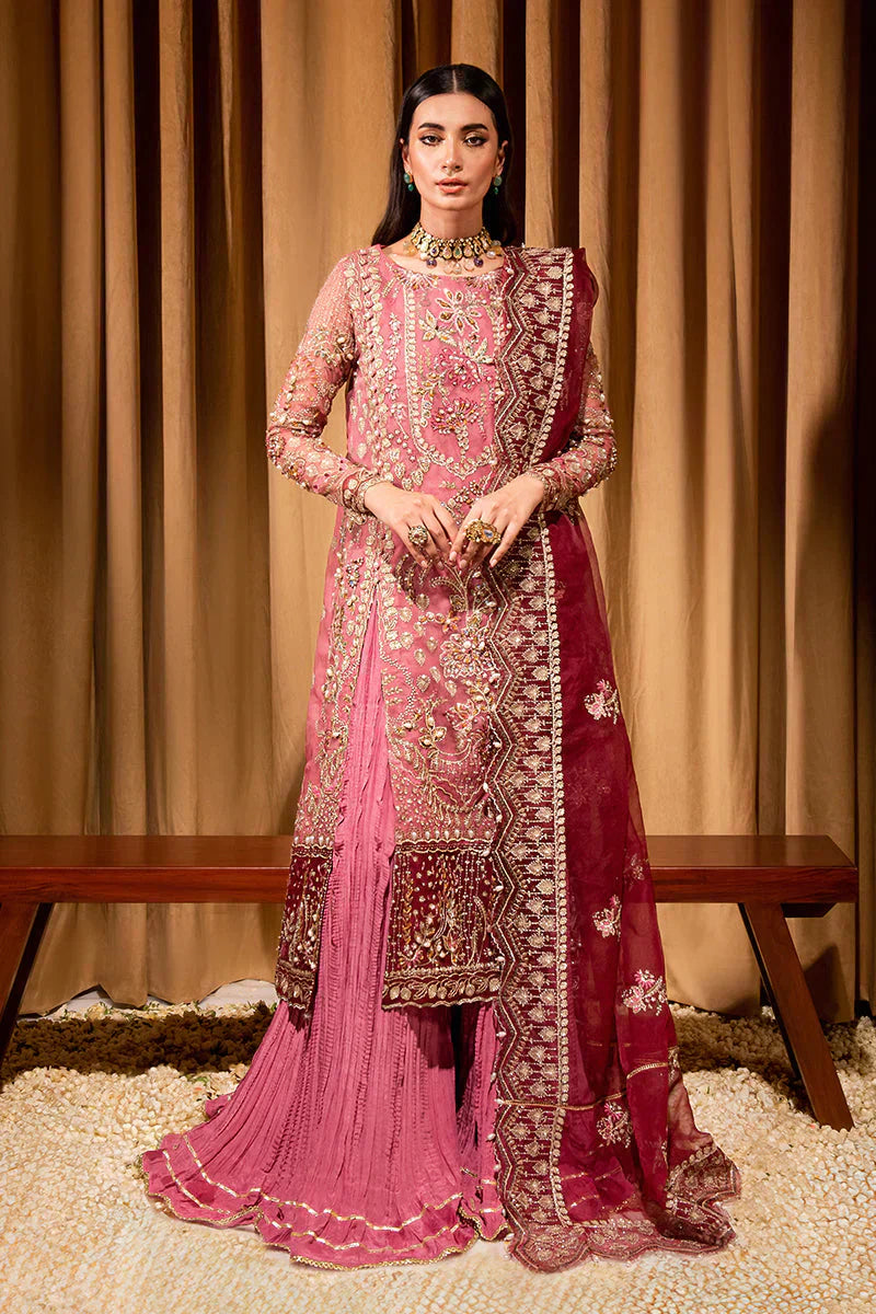 Maria Osama Khan Dastaan Festive Formal 3Pc Suit DS-05 Zari - House Of Hania