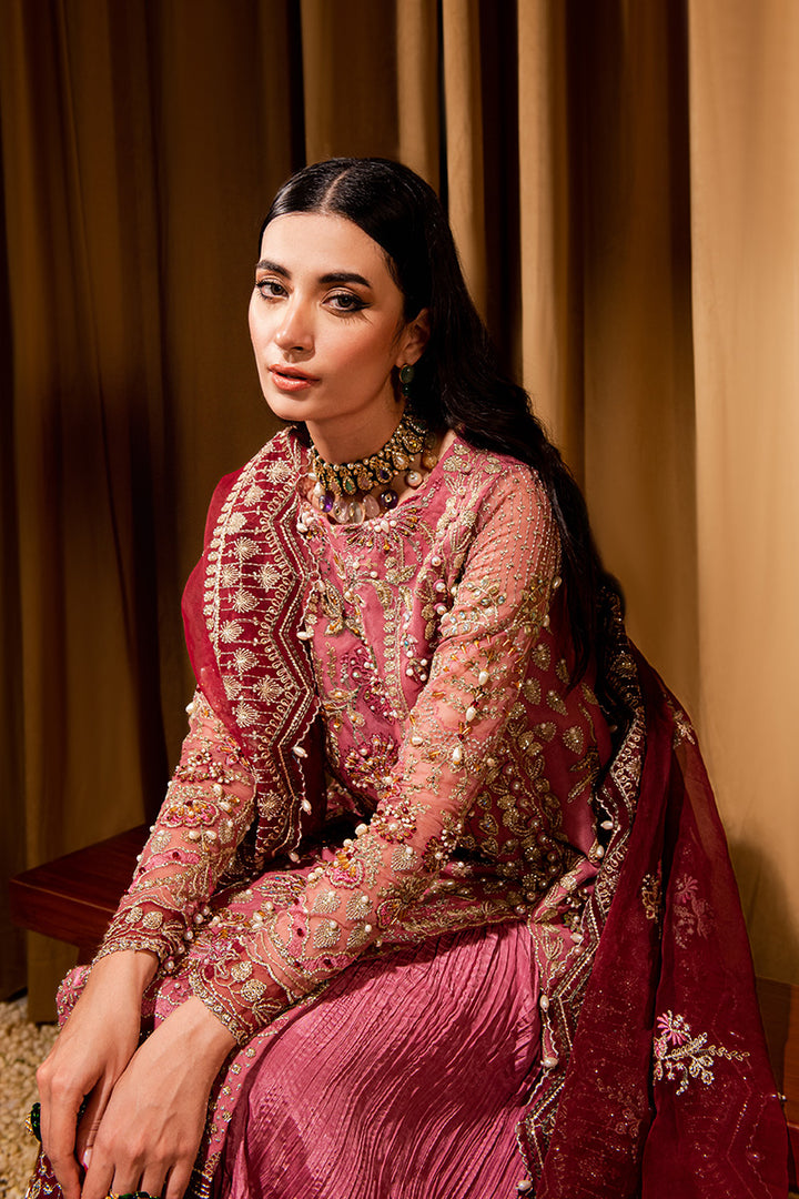 Maria Osama Khan Dastaan Festive Formal 3Pc Suit DS-05 Zari - House Of Hania