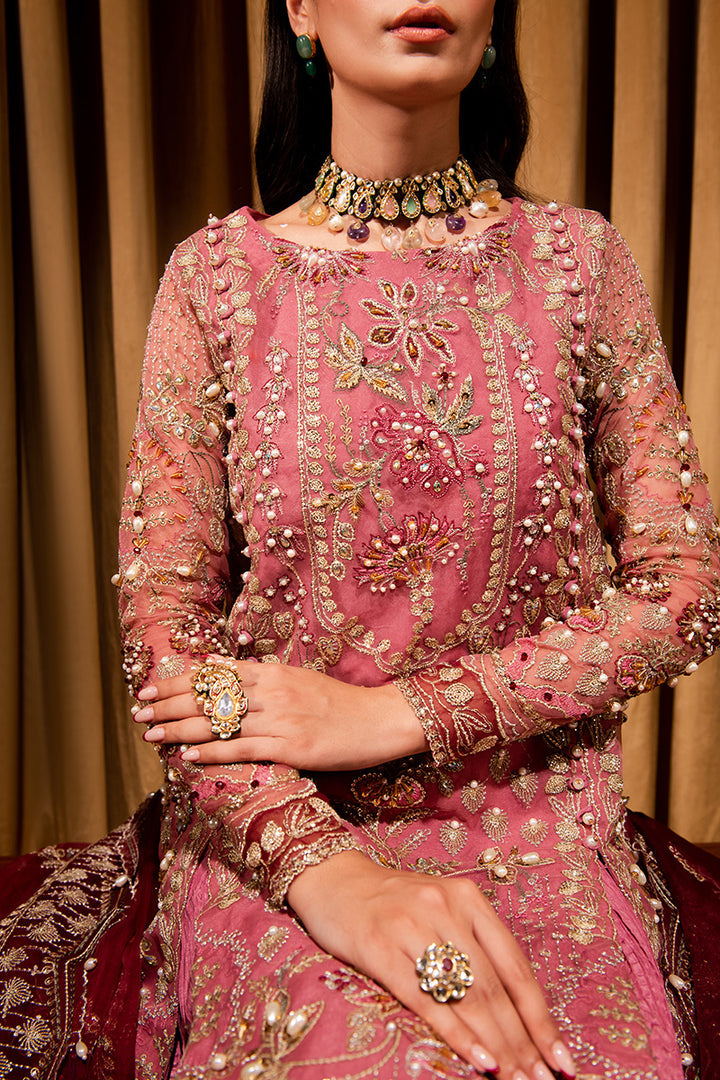 Maria Osama Khan Dastaan Festive Formal 3Pc Suit DS-05 Zari - House Of Hania