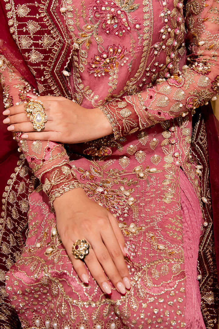 Maria Osama Khan Dastaan Festive Formal 3Pc Suit DS-05 Zari - House Of Hania