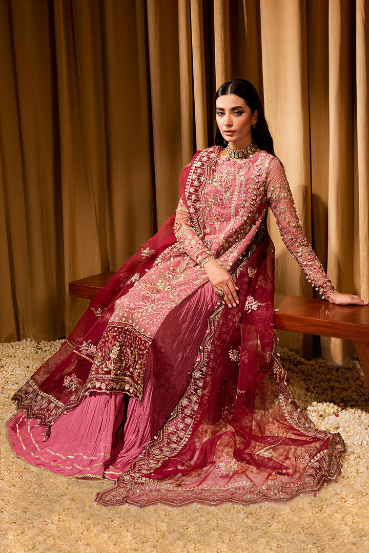 Maria Osama Khan Dastaan Festive Formal 3Pc Suit DS-05 Zari - House Of Hania