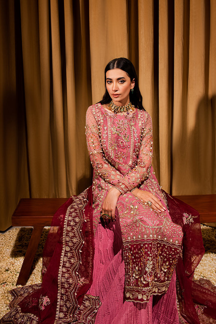 Maria Osama Khan Dastaan Festive Formal 3Pc Suit DS-05 Zari - House Of Hania