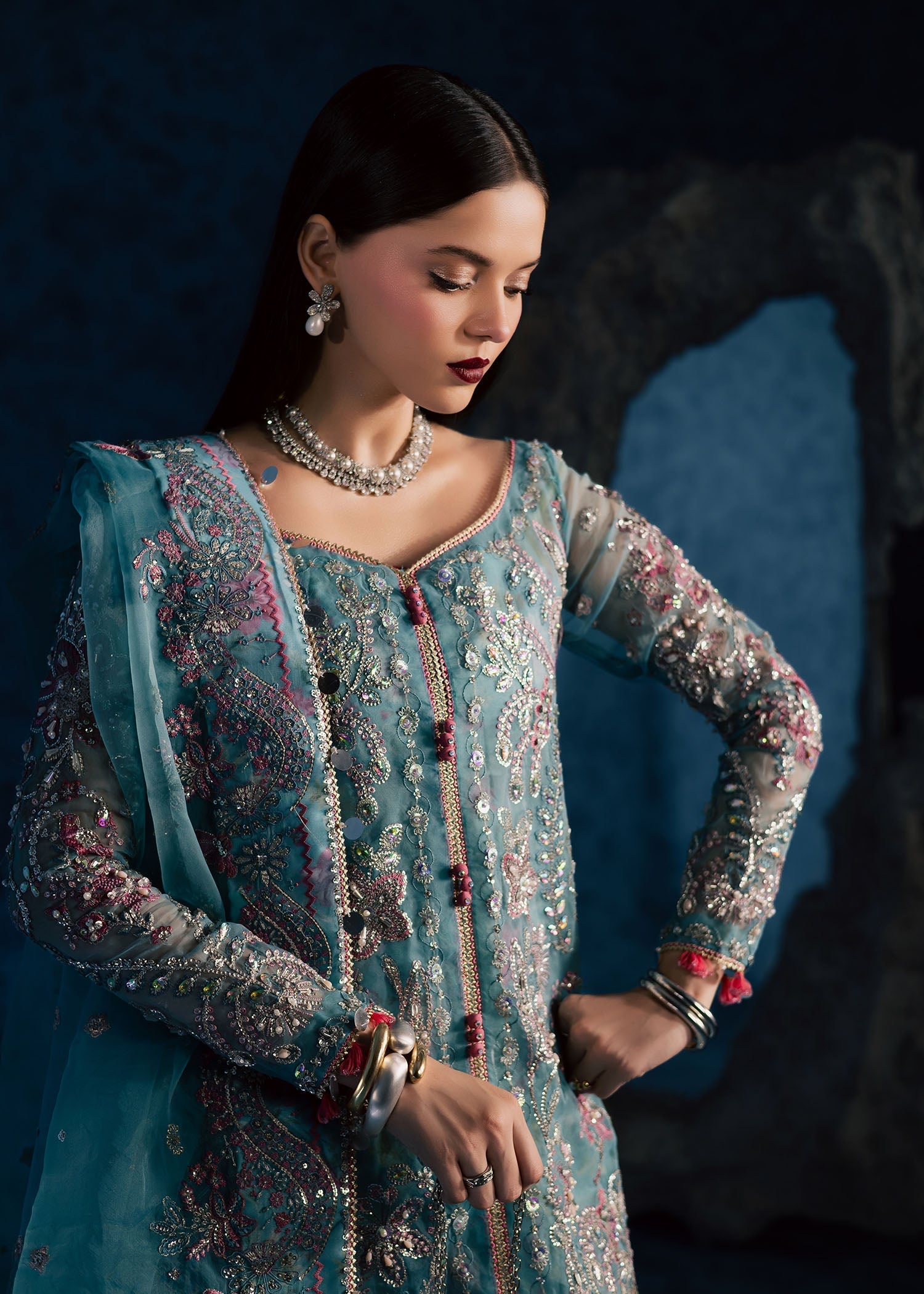Maria Osama Khan | Lamhay Wedding Festive | NEELUM - House Of Hania