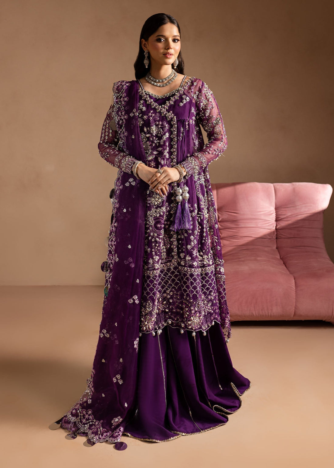 Maria Osama Khan | Lamhay Wedding Festive | Sheesham - House Of Hania