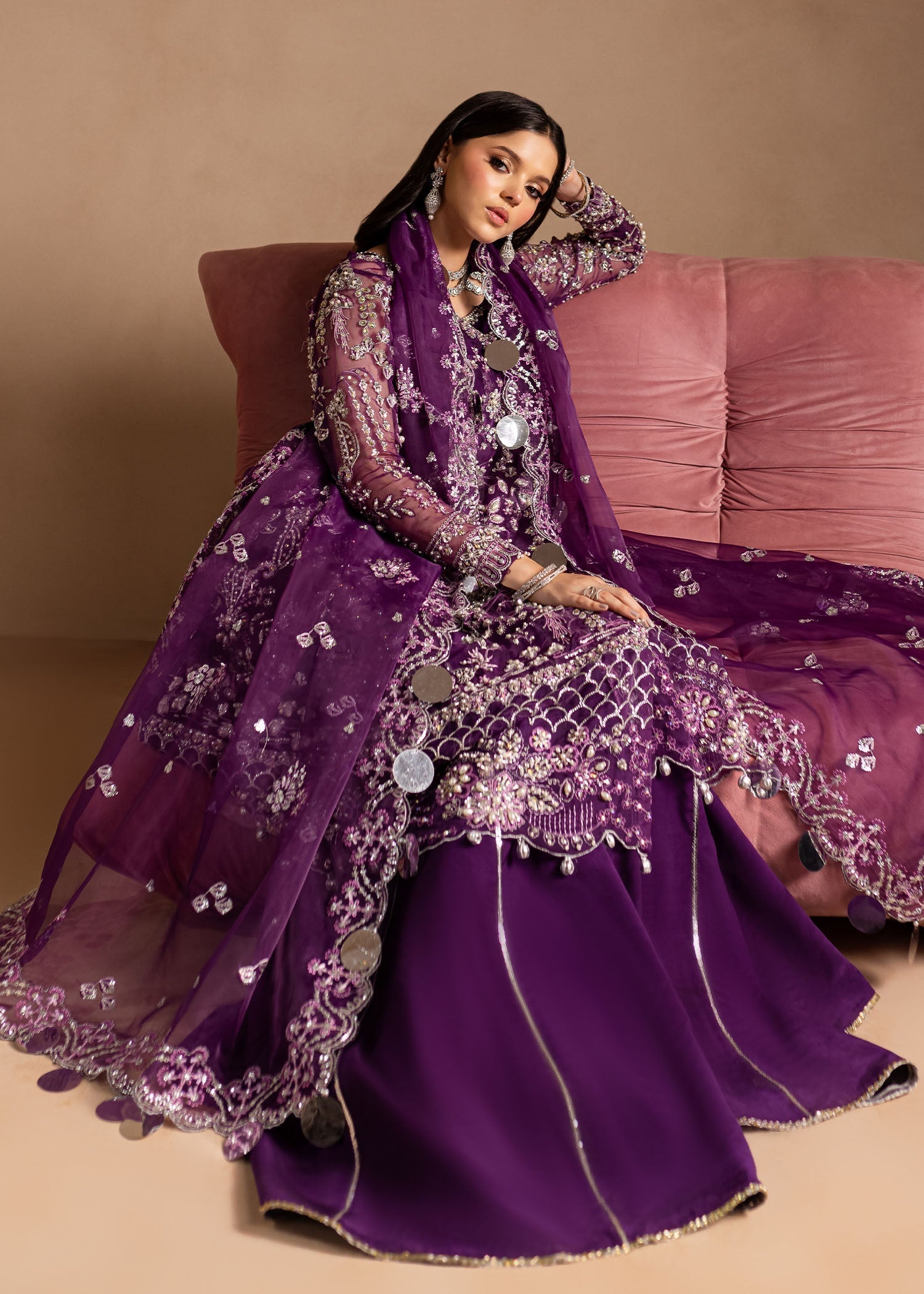 Maria Osama Khan | Lamhay Wedding Festive | Sheesham - House Of Hania