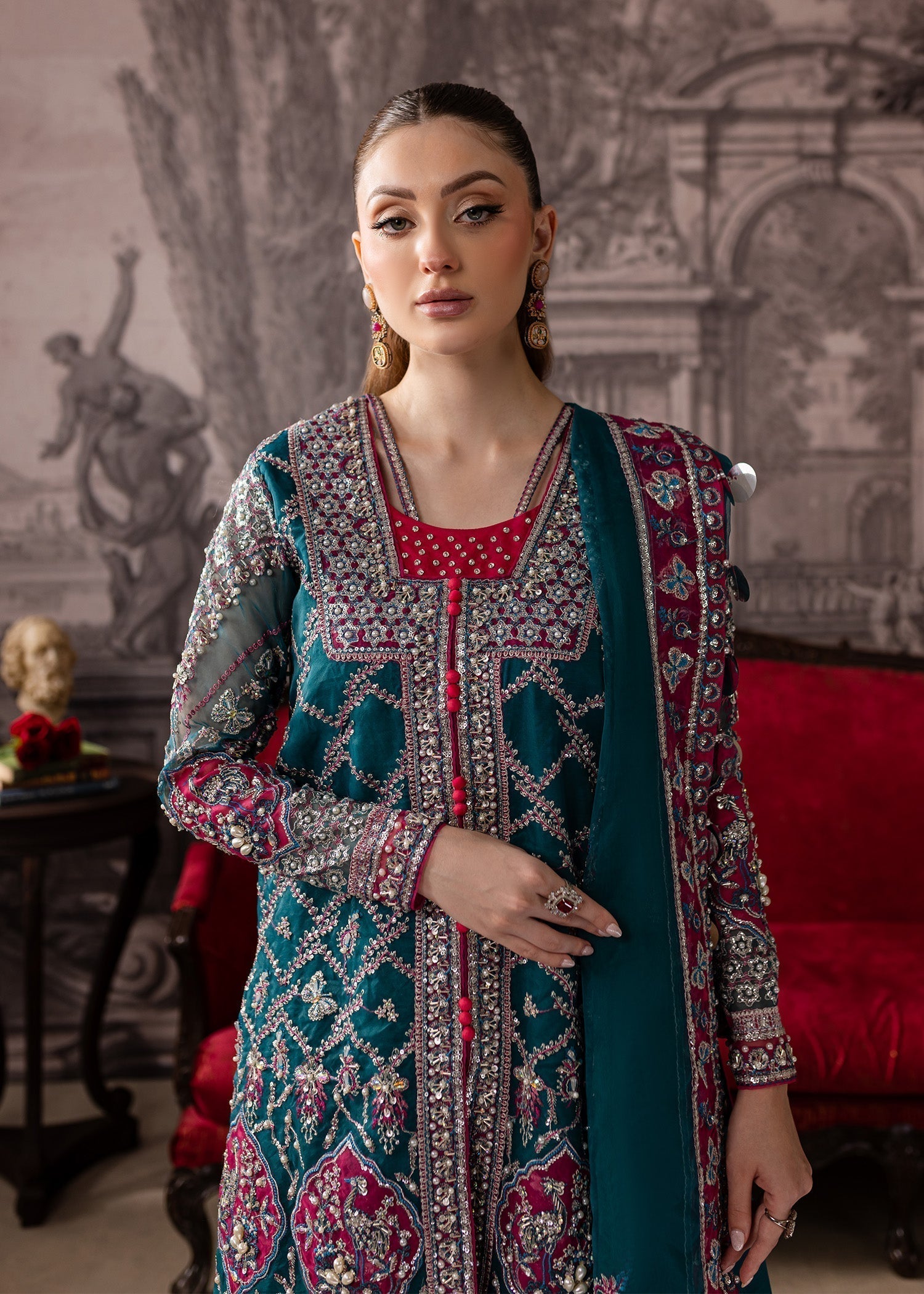 Maria Osama Khan | Mystara Wedding Festive |  Riva - House Of Hania