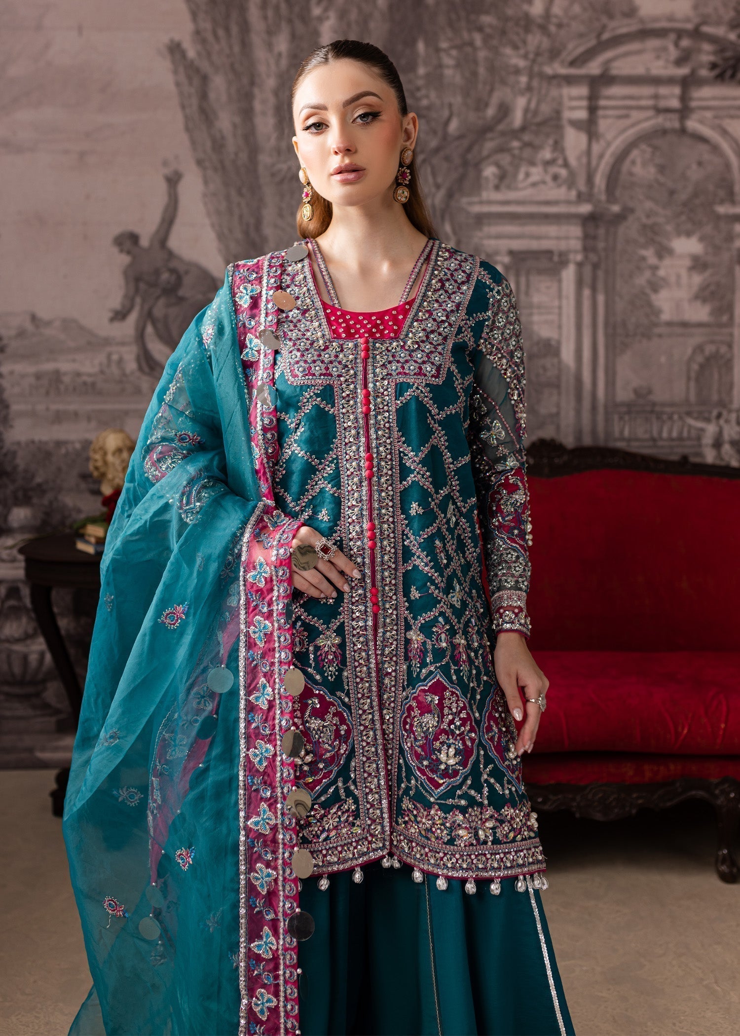 Maria Osama Khan | Mystara Wedding Festive |  Riva - House Of Hania