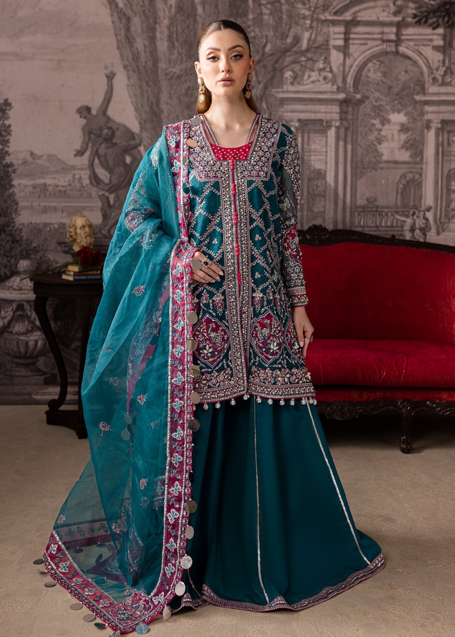 Maria Osama Khan | Mystara Wedding Festive |  Riva - House Of Hania