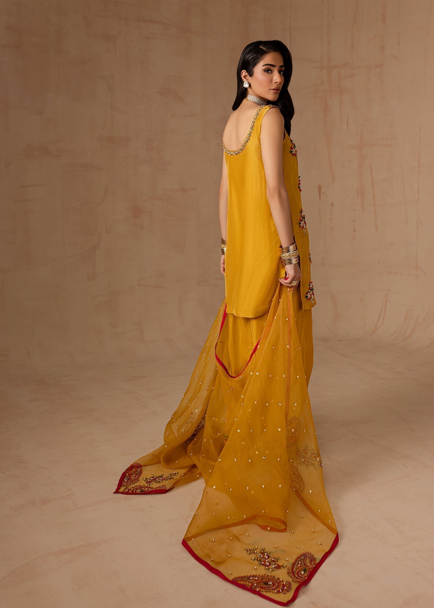 Maria Osama Khan | Noir Bliss Luxury Formals | Marigold Muse - House Of Hania