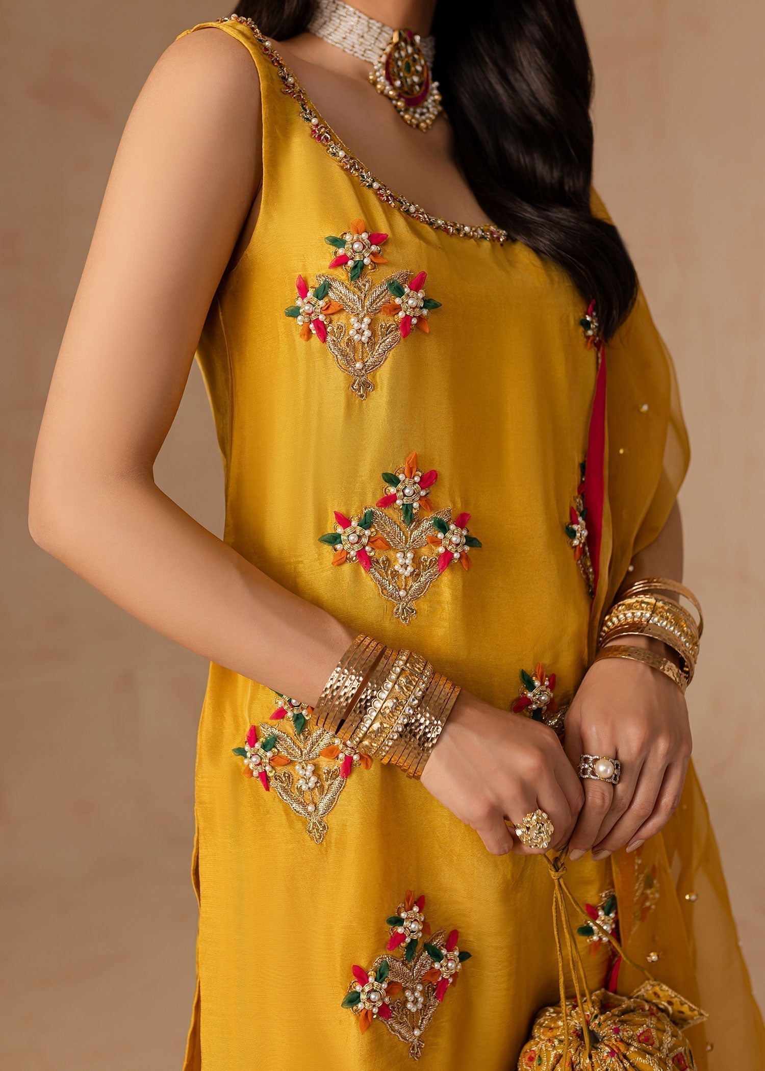 Maria Osama Khan | Noir Bliss Luxury Formals | Marigold Muse - House Of Hania