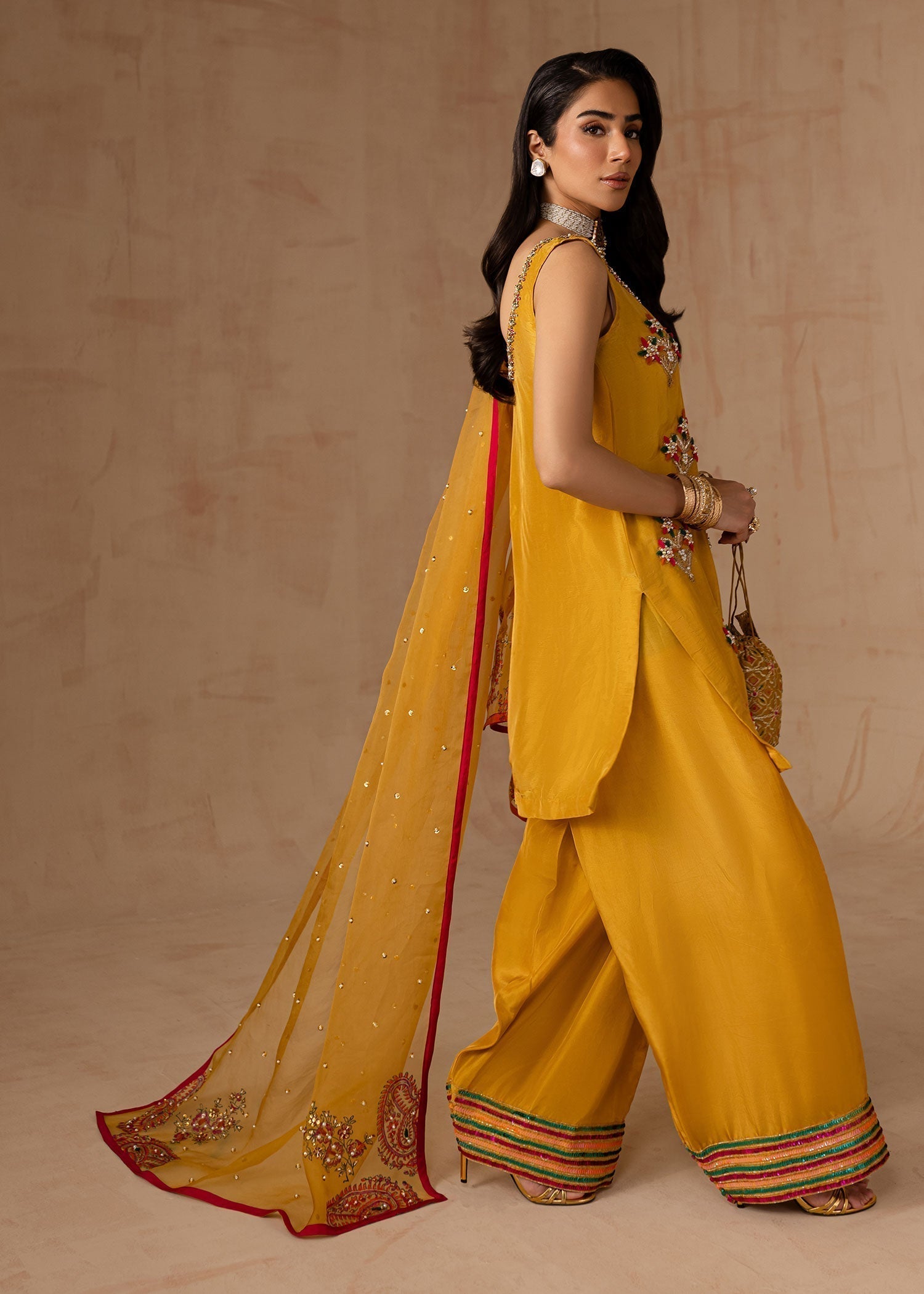 Maria Osama Khan | Noir Bliss Luxury Formals | Marigold Muse - House Of Hania