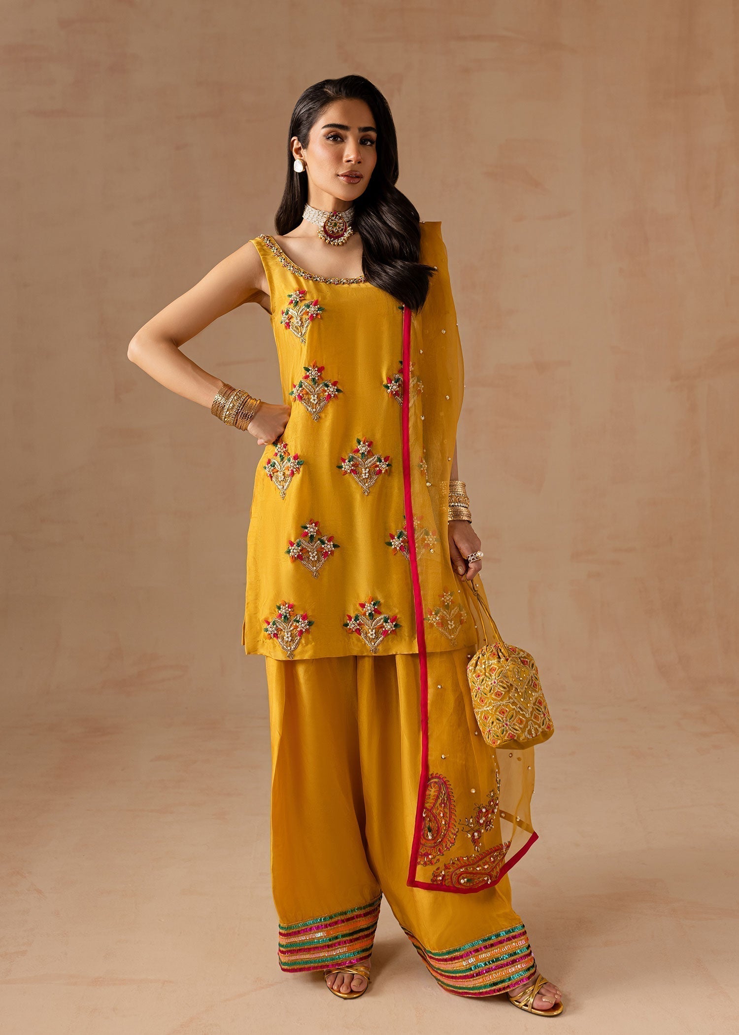 Maria Osama Khan | Noir Bliss Luxury Formals | Marigold Muse - House Of Hania