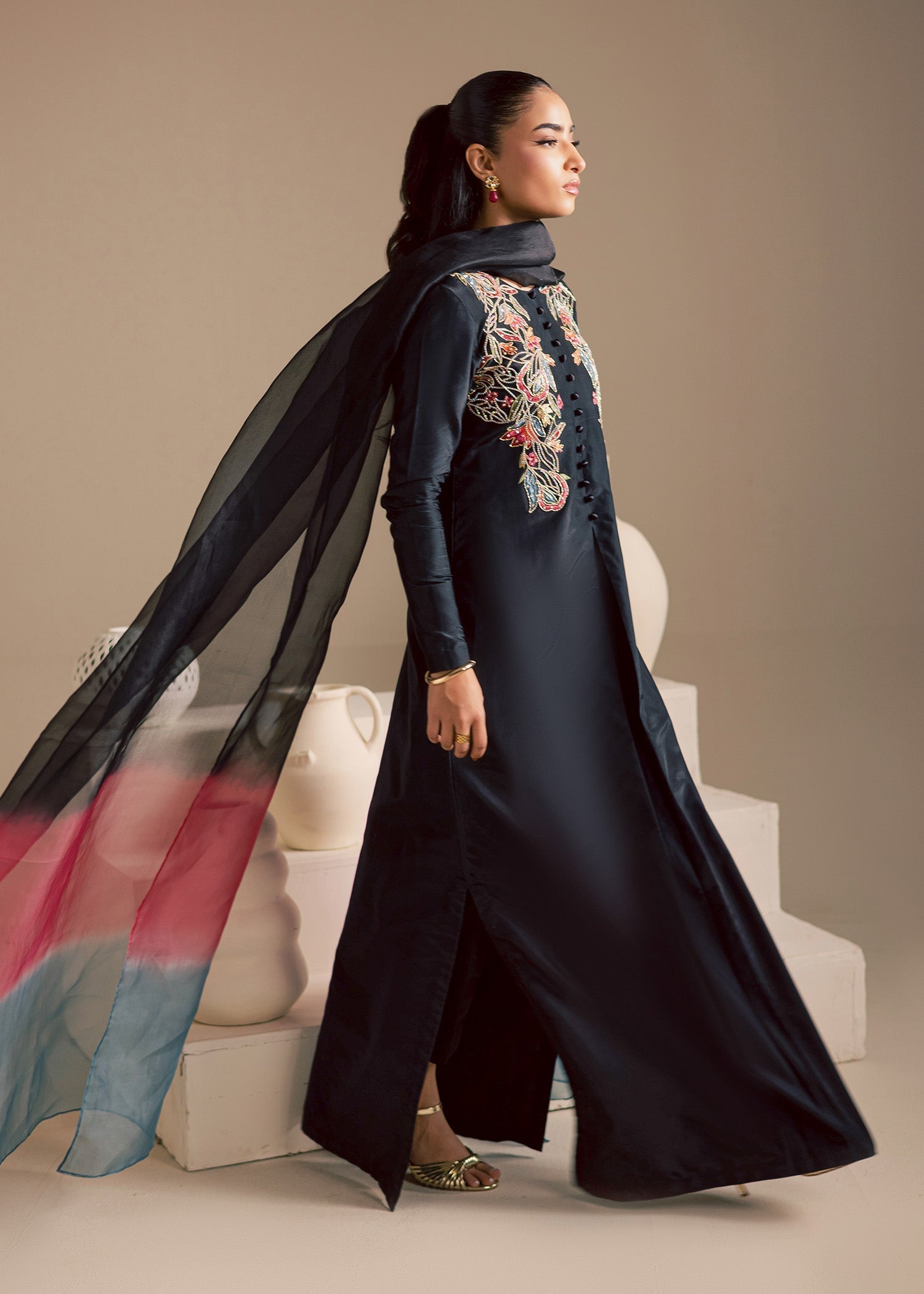 Maria Osama Khan | Noir Bliss Luxury Formals | Midnight Noir - House Of Hania