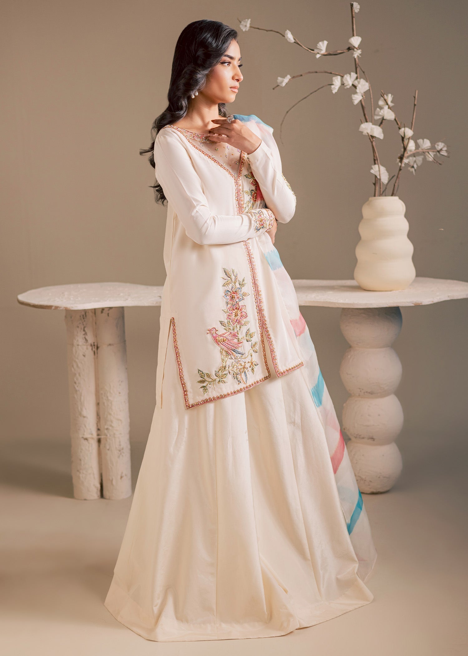 Maria Osama Khan | Noir Bliss Luxury Formals | Pearl Whisper - House Of Hania