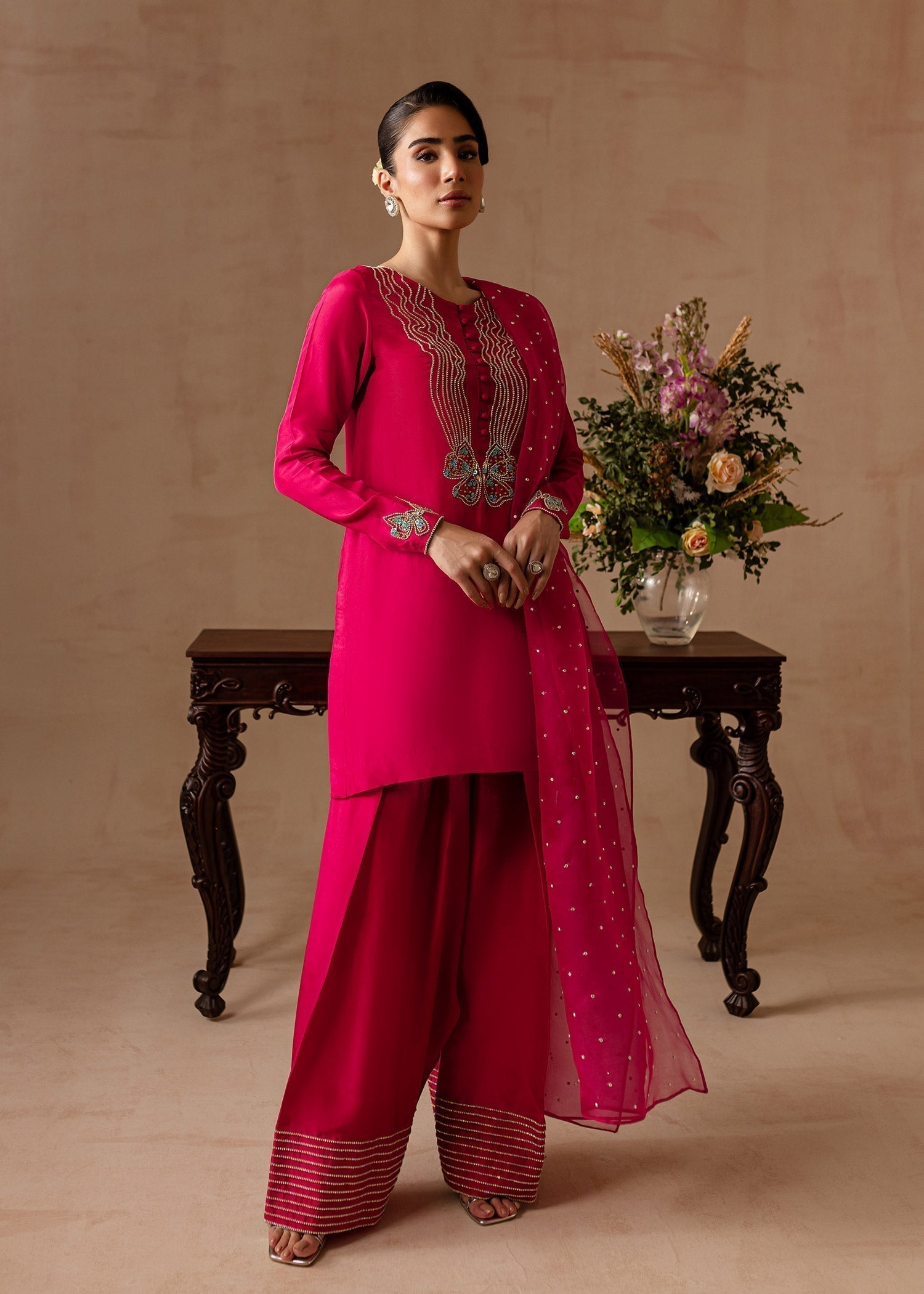 Maria Osama Khan | Noir Bliss Luxury Formals | Peony - House Of Hania