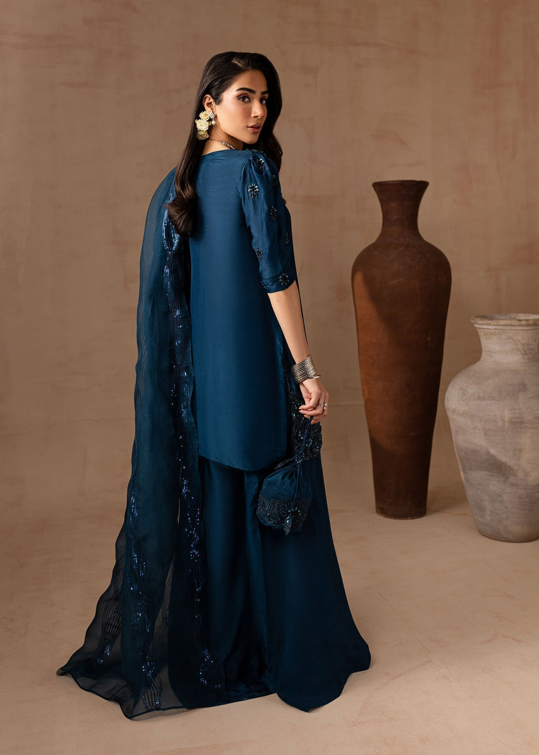 Maria Osama Khan | Noir Bliss Luxury Formals | Royal Sapphire - House Of Hania