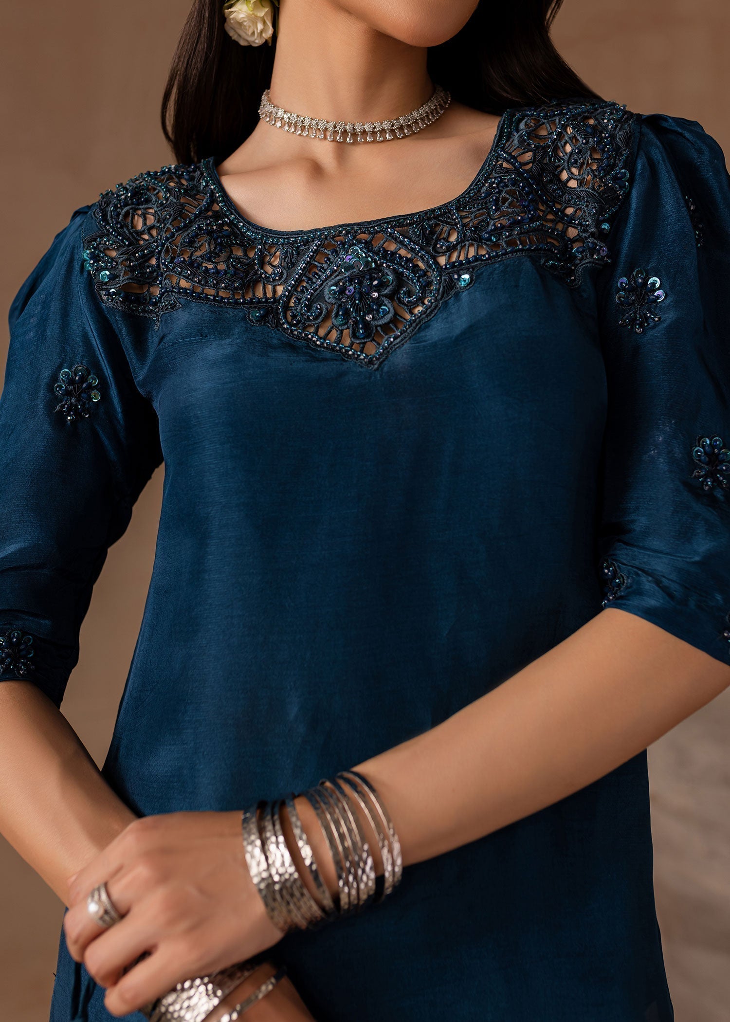Maria Osama Khan | Noir Bliss Luxury Formals | Royal Sapphire - House Of Hania