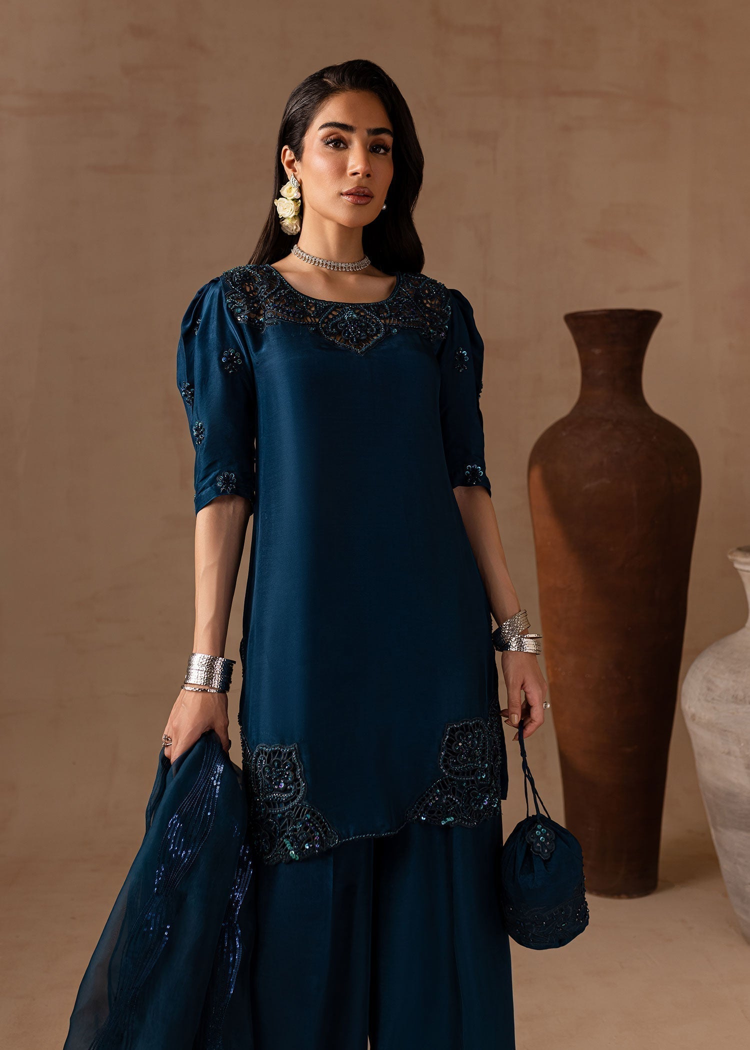 Maria Osama Khan | Noir Bliss Luxury Formals | Royal Sapphire - House Of Hania