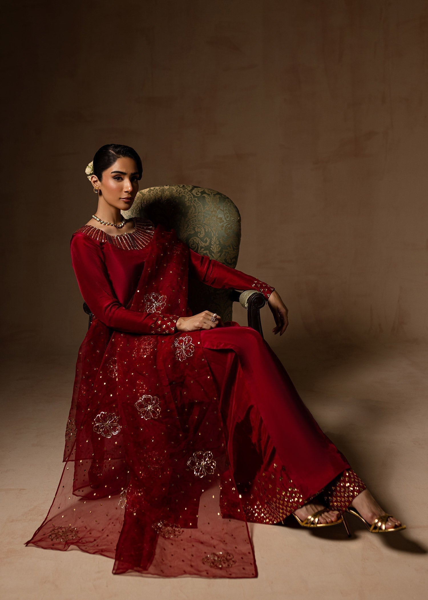 Maria Osama Khan | Noir Bliss Luxury Formals | Ruby - House Of Hania