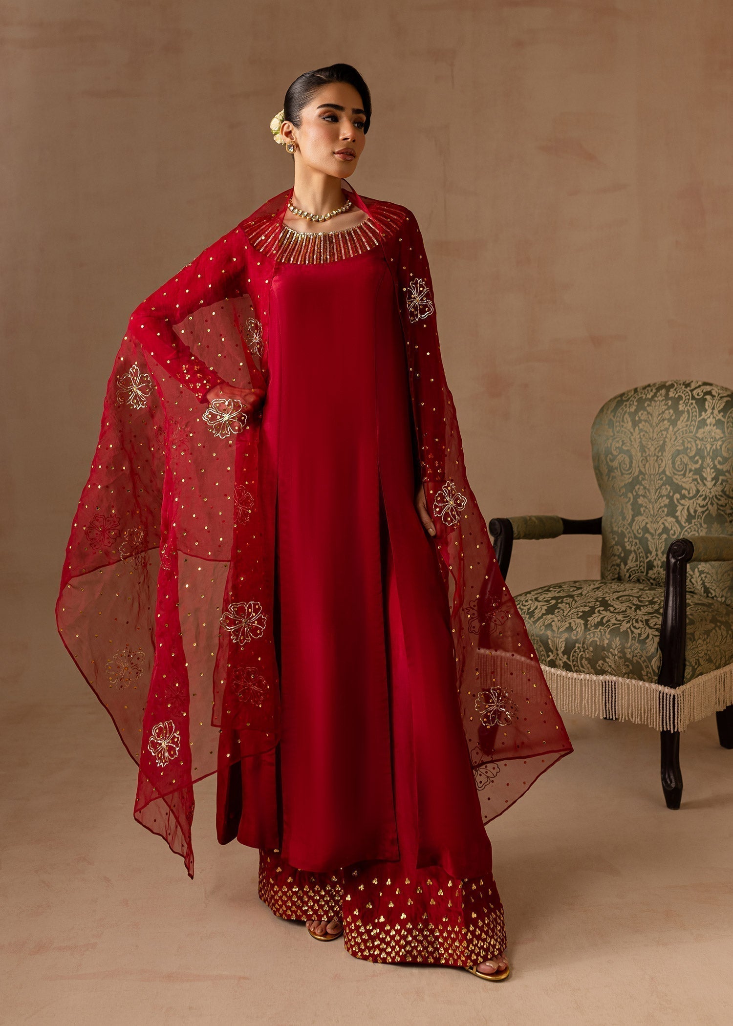 Maria Osama Khan | Noir Bliss Luxury Formals | Ruby - House Of Hania