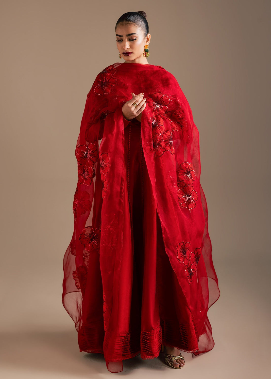 Maria Osama Khan | Noir Bliss Luxury Formals | Scarlet Mirage - House Of Hania