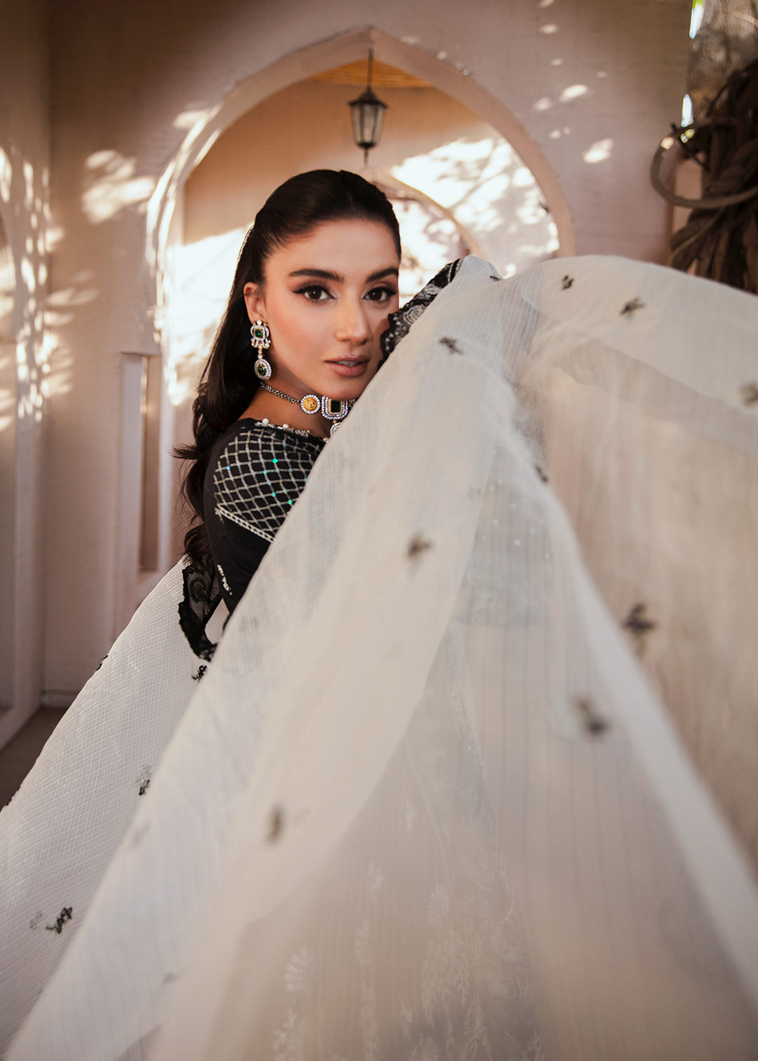 Maria Osama Khan | Rang e Noor Eid Edit | Neel Kamal-Black - House Of Hania