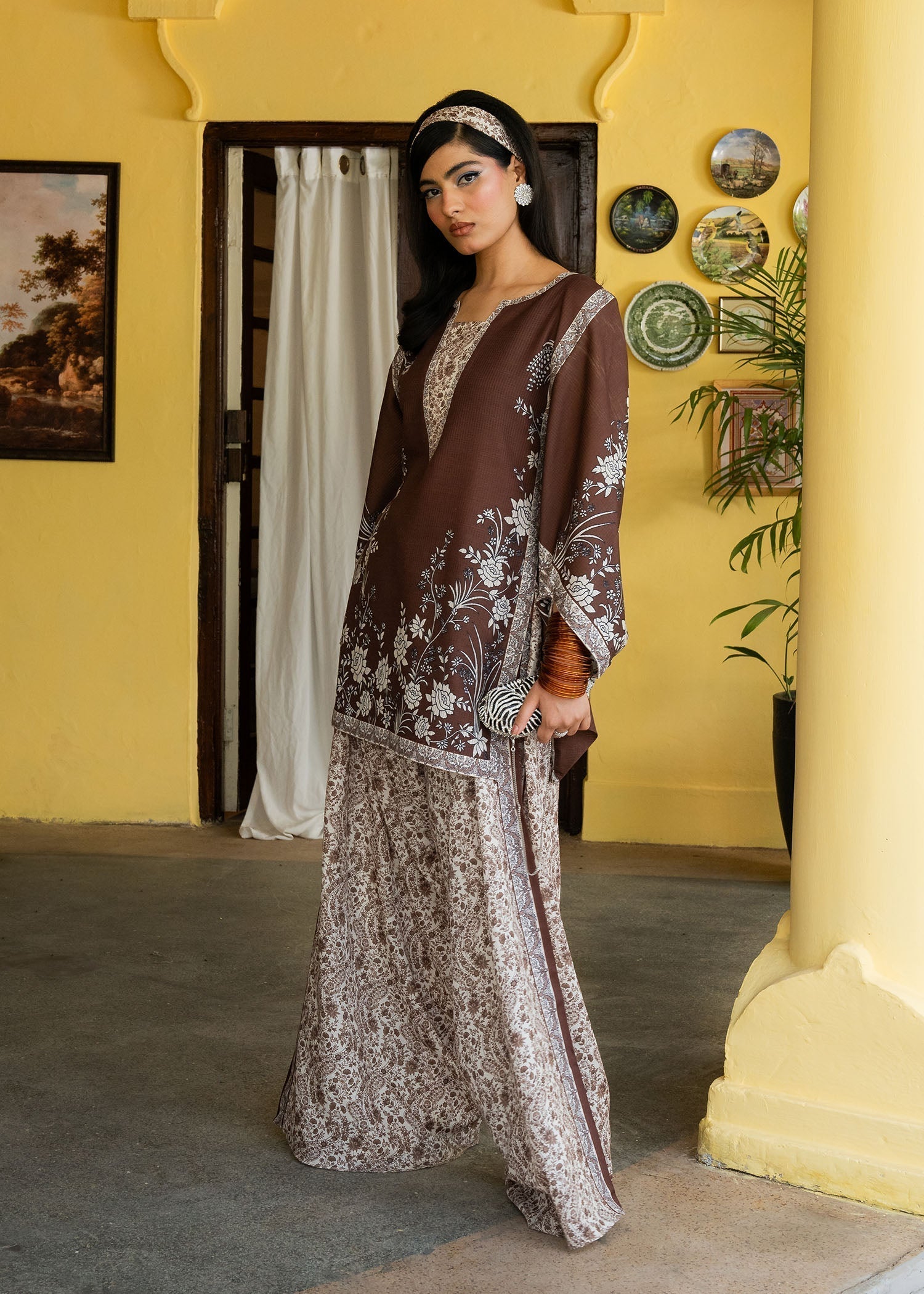Maria Osama Khan | Retro Lawn 25 | Laleen - House Of Hania
