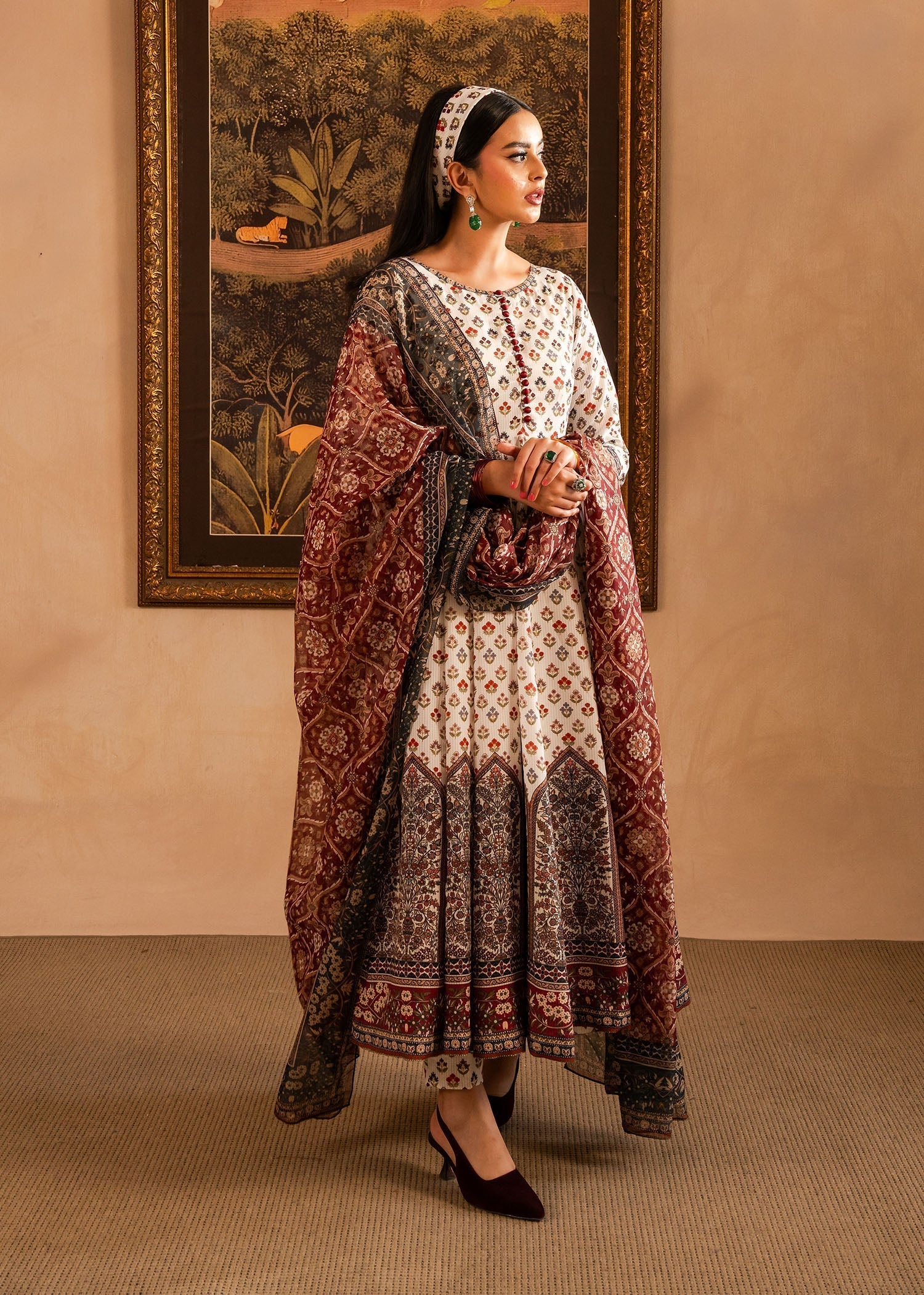 Maria Osama Khan | Retro Lawn 25 | Nair - House Of Hania