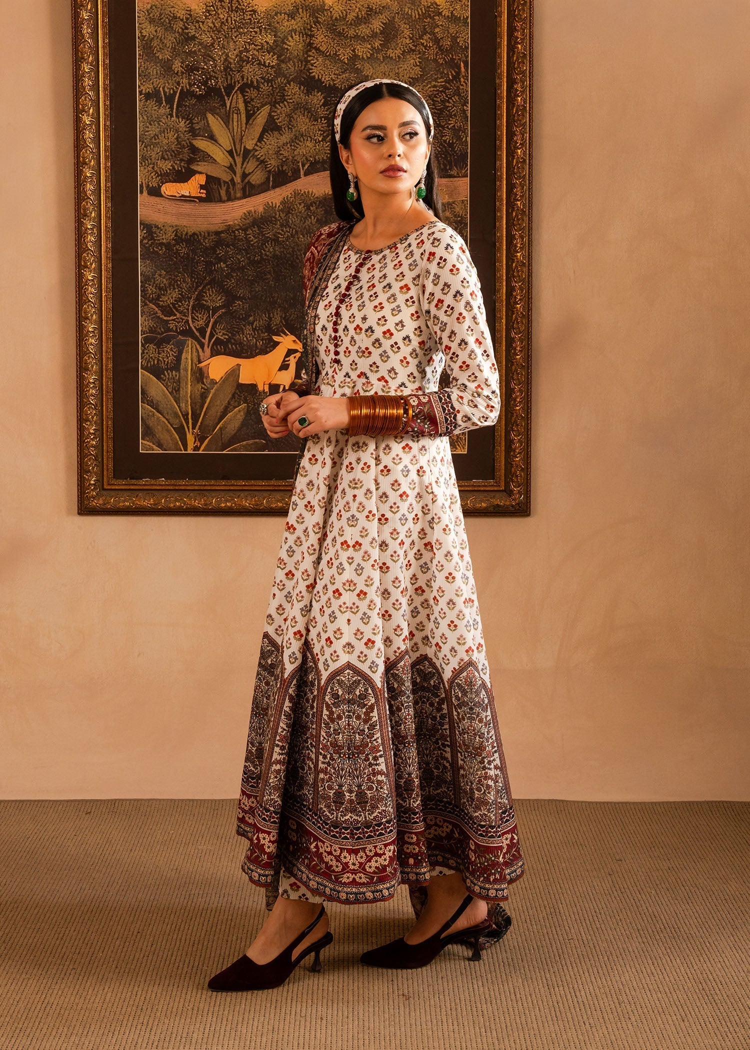 Maria Osama Khan | Retro Lawn 25 | Nair - House Of Hania