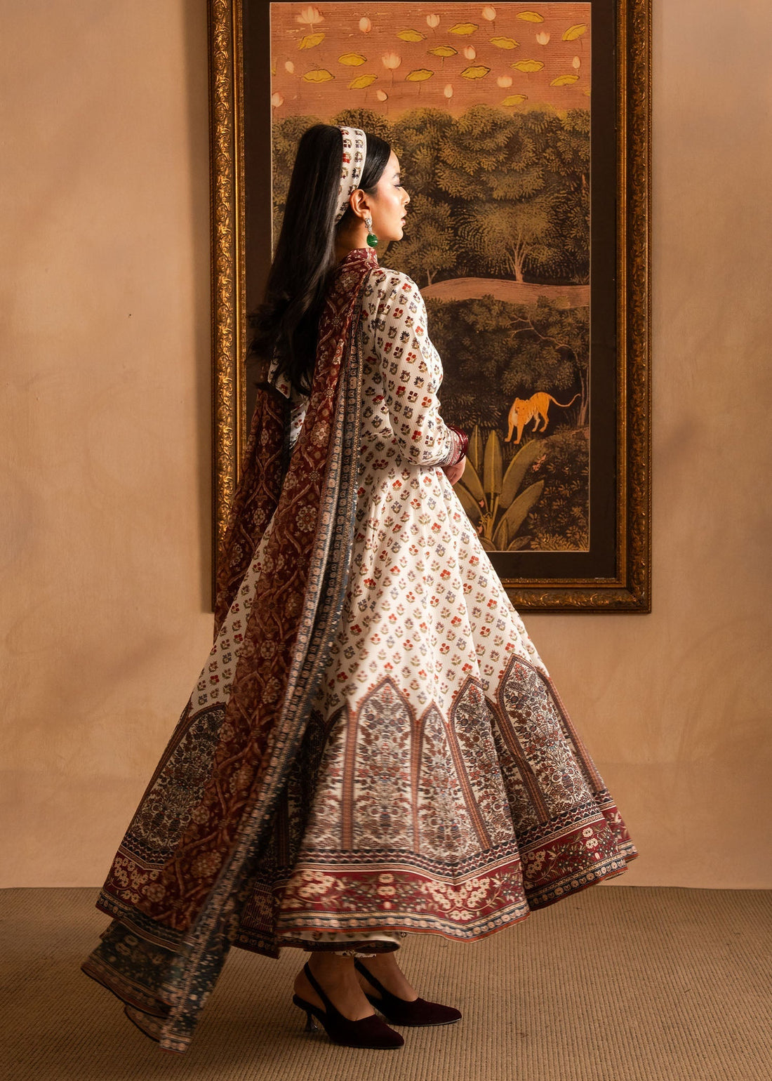 Maria Osama Khan | Retro Lawn 25 | Nair - House Of Hania