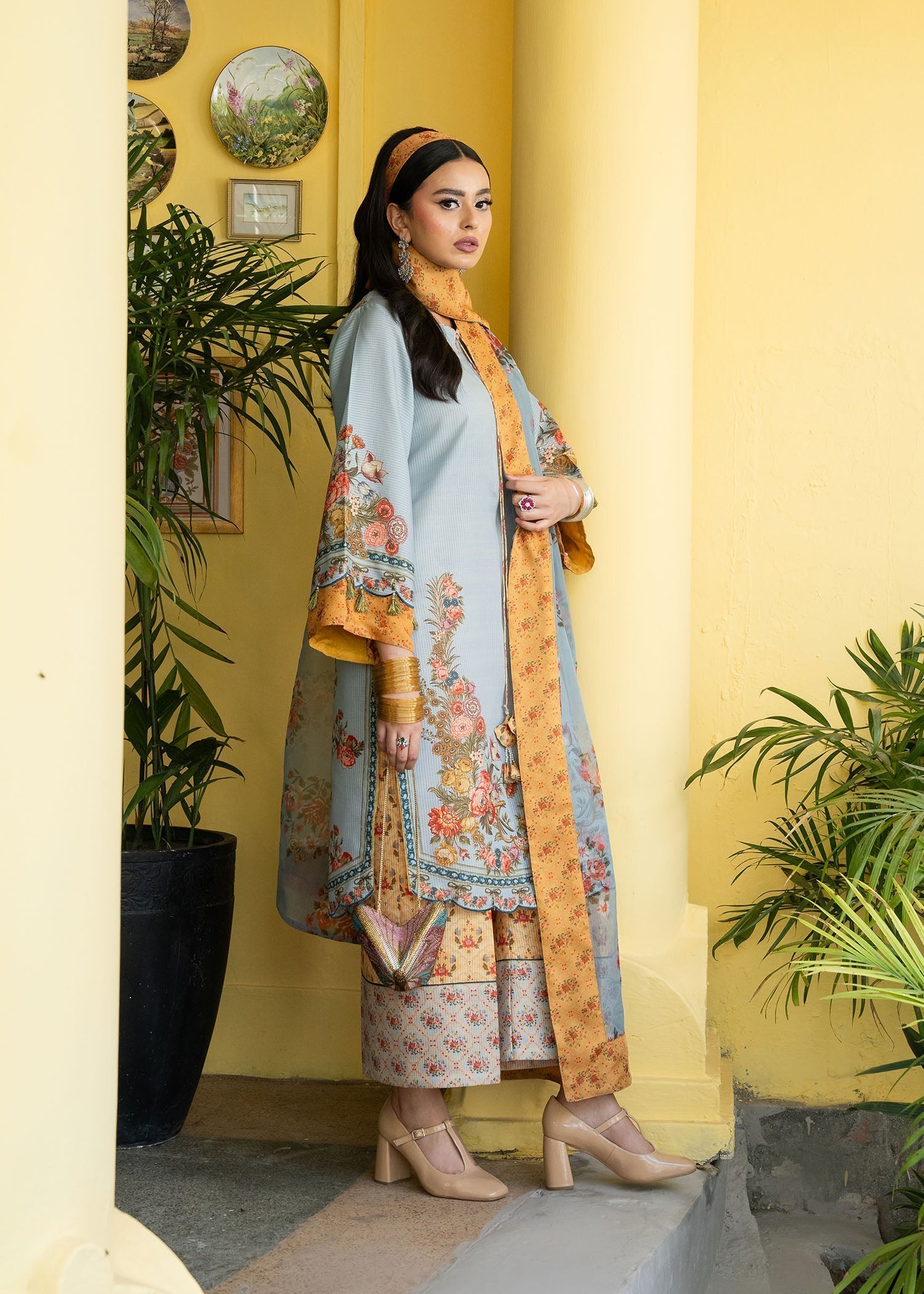 Maria Osama Khan | Retro Lawn 25 | Sama - House Of Hania